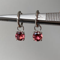 Pink Tourmaline Earrings (TWO IN ONE)