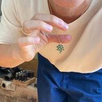 GEORGIA - Emerald Pendant 18ct Rose Gold - WATERFALL COLLECTION