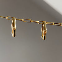 Sapphire Yellow Gold Earrings (Charm Attachment & Huggie Earring)