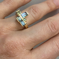 PARTI Sapphire Geometrisch Ring