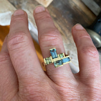 PARTI Sapphire Geometrisch Ring