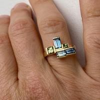 PARTI Sapphire Geometrisch Ring