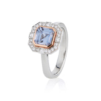 HALO Spinel and Diamonds ring