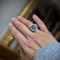 WOODSTOCK Ebony and Sapphire ring