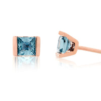 ARCHIE Geometrisch Aquamarine studs