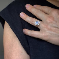 HALO Spinel and Diamonds ring