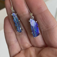 NOT SQUARE Australian Boulder Opal earrings