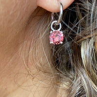 Pink Tourmaline Earrings (TWO IN ONE)