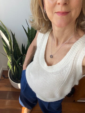 CULLY - Blue Sapphire 18ct White Gold Pendant - CIRCLE COLLECTION