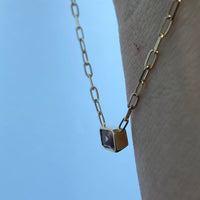 Zirla Floaty Emerald Cut Necklace