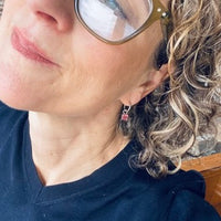 Pink Tourmaline Earrings (TWO IN ONE)