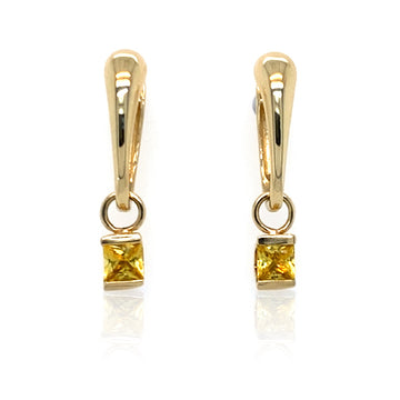 Yellow Sapphire Archie & Huggie Style earring
