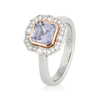 HALO Spinel and Diamonds ring