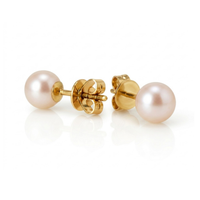 Lovely Rounds - Pearl Earrings