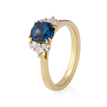 ELODIE - Blue Spinel and Diamond Ring