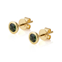WUNDER - Green Sapphire Earring Studs