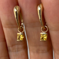 Yellow Sapphire Archie & Huggie Style earring