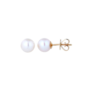 Lovely Rounds - Pearl Earrings