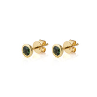 WUNDER - Green Sapphire Earring Studs