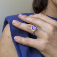 COCKTAIL Amethyst ring