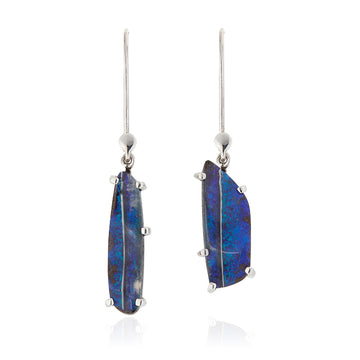 NOT SQUARE Australian Boulder Opal earrings