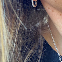 SPARKLE DAILY Diamond Huggie Earrings