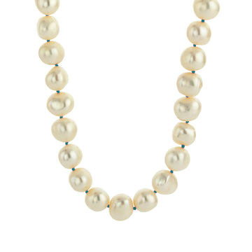 PEARL STRAND necklace blue