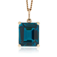 BIG SISTER Magnificent London Blue Topaz pendant