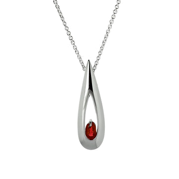 LONG RED Ruby pendant