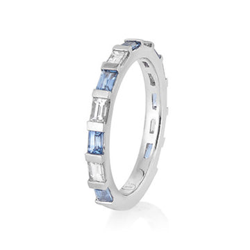 IMMER Diamond and Sapphire ring
